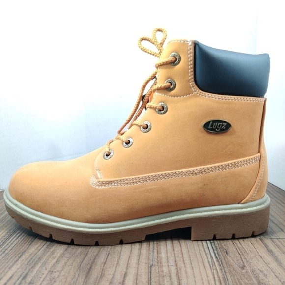 LUGZ Rucker Hi Ankle Boot Women Sz 9 Wheat Tan Lug Sole Casual Walking Lace Up - Picture 6 of 16